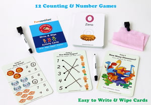 123 Write and Wipe Activity Cards