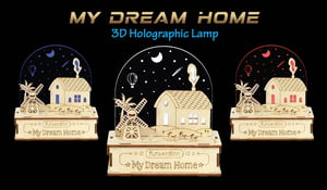 3D Holographic Lamp - My Dream Home (Utility Series)