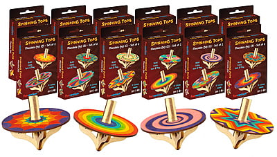 Spinning Tops (Mandala Art) - Pack of 12