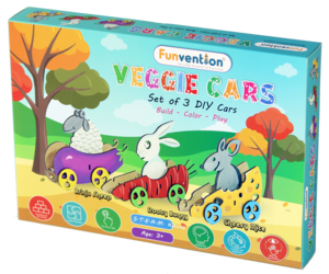 Veggie Cars - Learn with Fun DIY Puzzle Toy